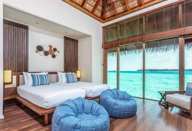 Two Bedroom Grand Water Villa with Jacuzzi