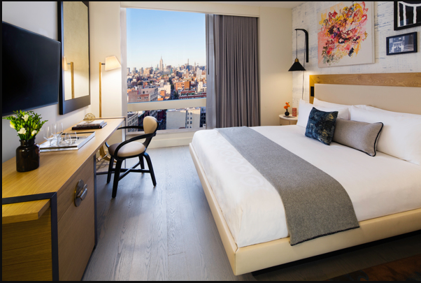 One King Bed with City View