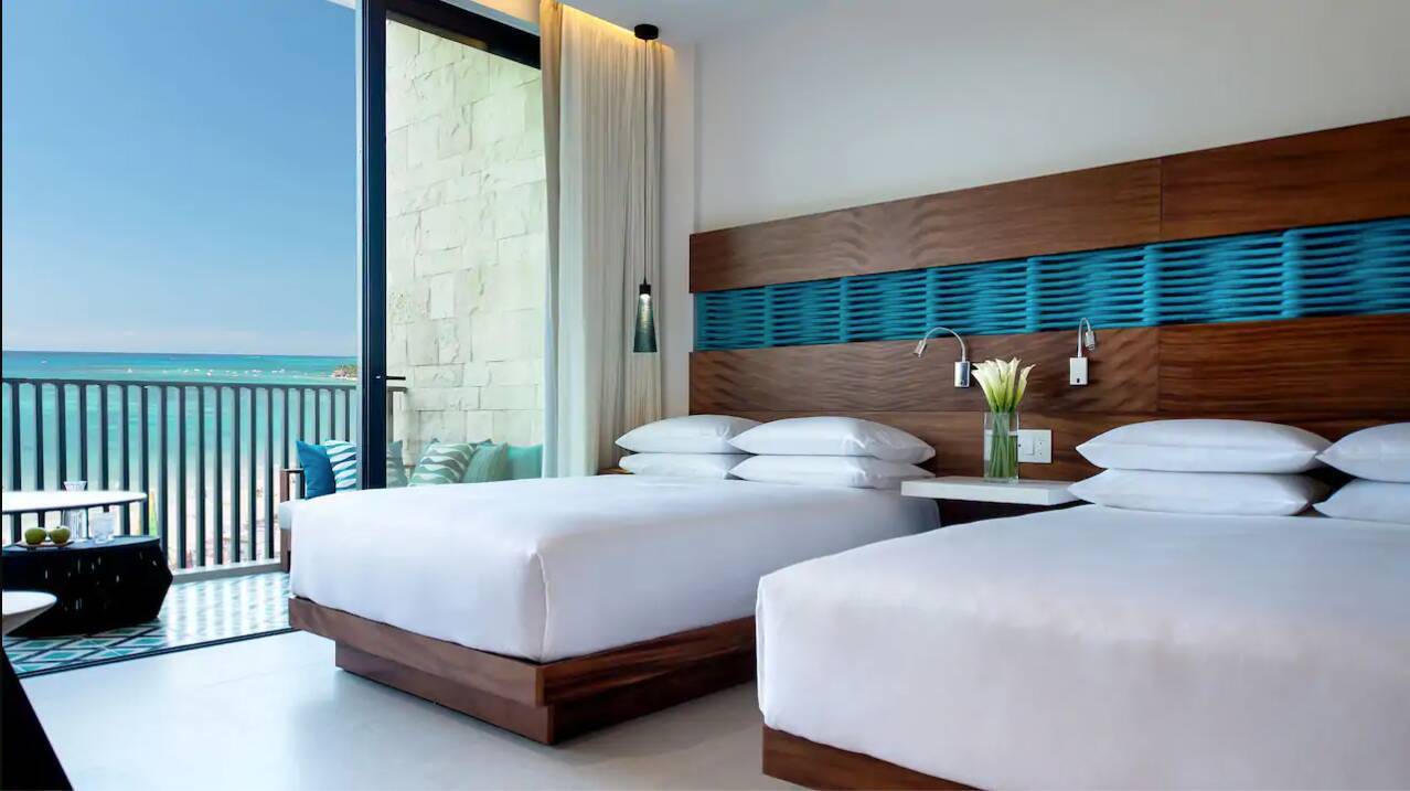 Two Queen Beds with Ocean Front