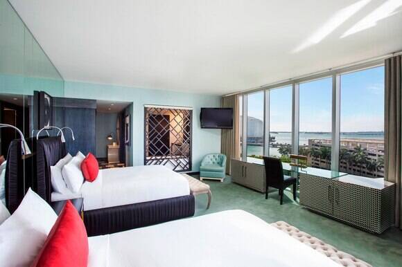 PREMIER DELUXE TWO QUEEN ROOM LARGER ROOM BALCONY