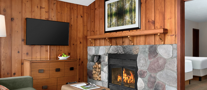 Junior Double Double Suite with Fireplace