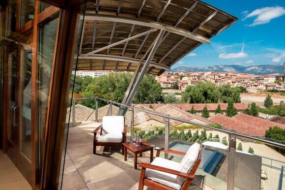 Gehry Presidential Suite, Elciego Village View