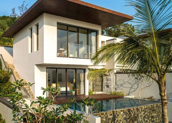 Two Bedroom Duplex Ocean View Pool Villa