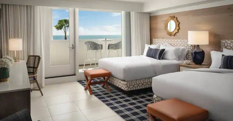 Cabana Oceanfront Two Queen Room