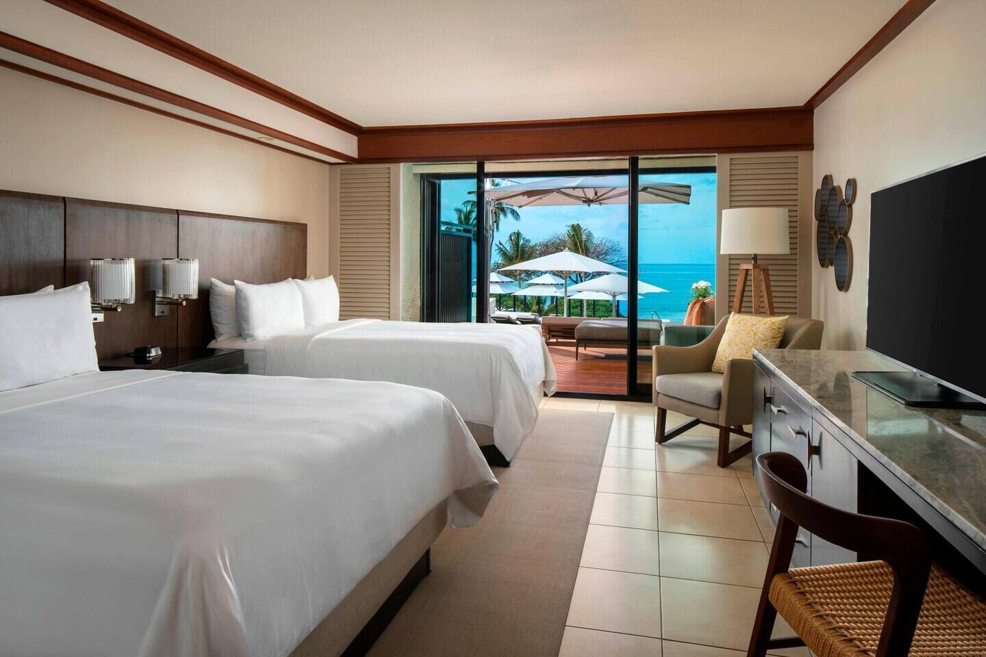 Premium Ocean Sundeck Two Queen Room