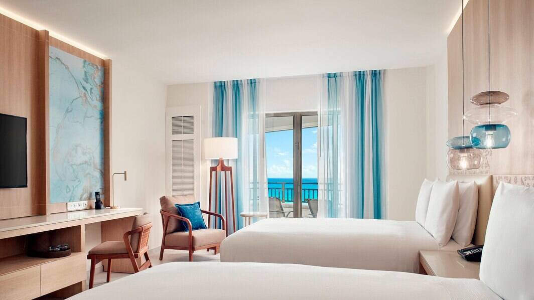 Ocean View Deluxe Two Double Room