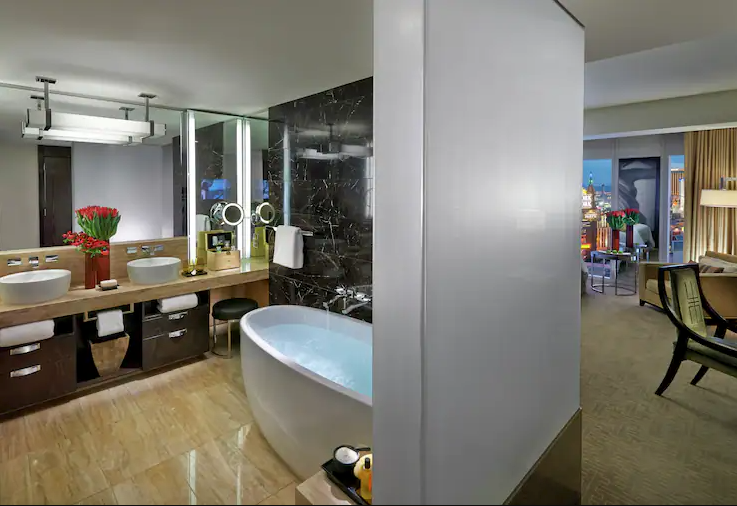 Strip View King Room with Hearing/Mobility Access