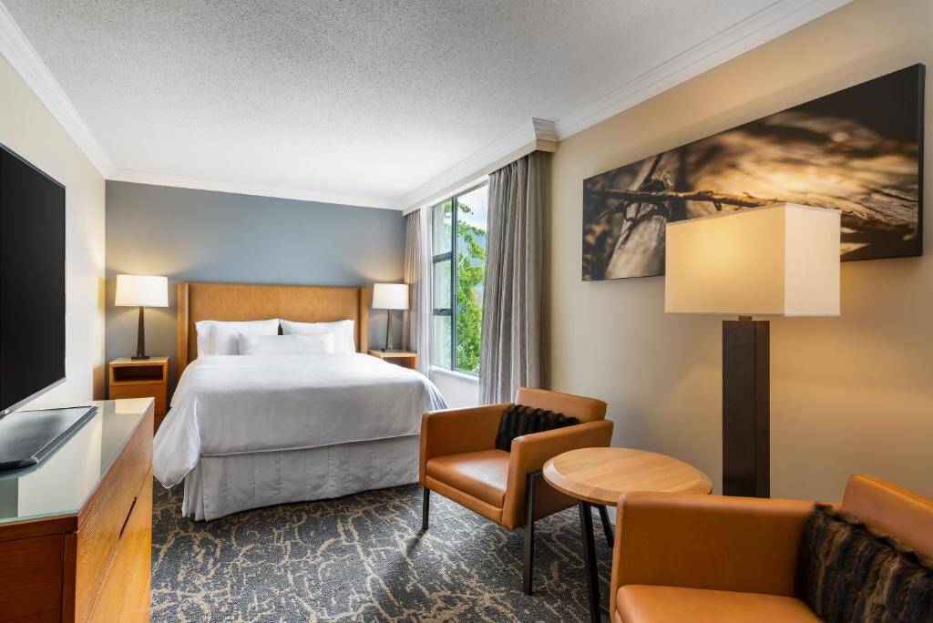 Smaller Guest room Queen Whistler Village view