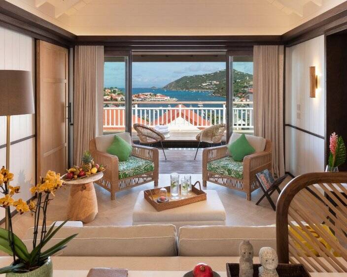 Two bedroom Deluxe Suite pool & sea view