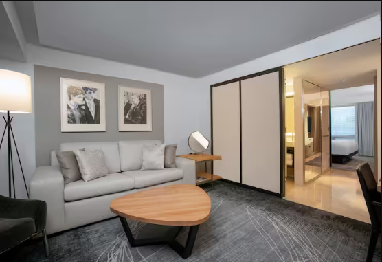 River View Suite King Mobility Access  3x3 Shower with Sofa Bed