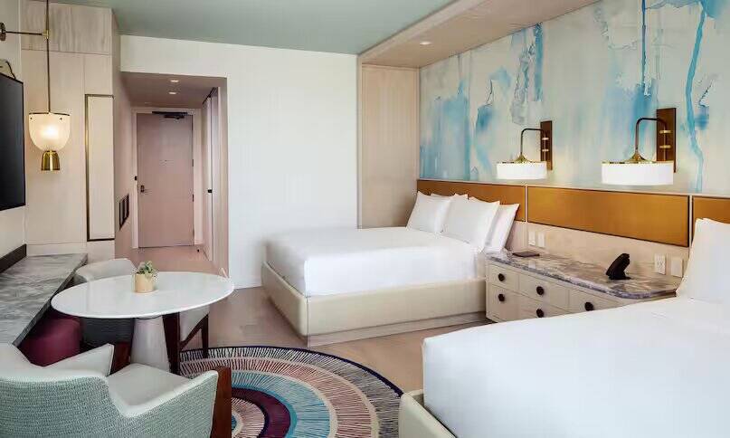 Pool View Two Queen Beds Guestroom