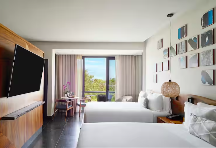 Ceiba Partial Ocean View Guestroom 2 Queen Bd