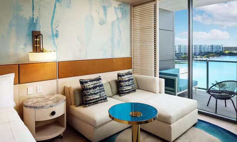 King Bed Hearing Accessible Room - Balcony