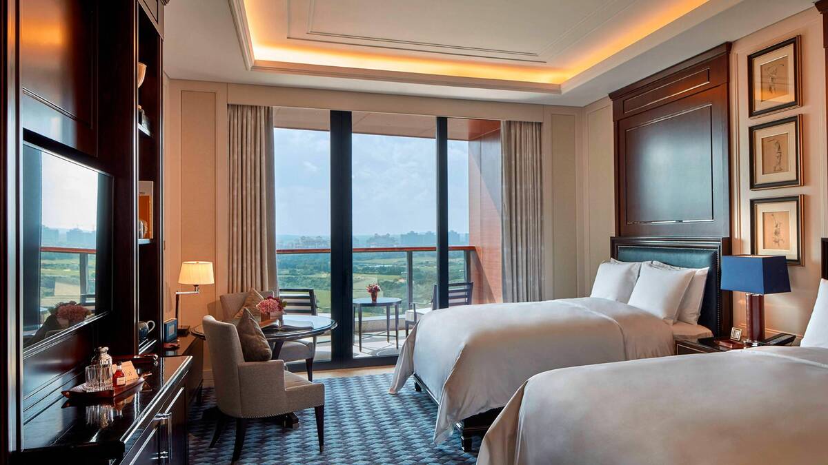 Guest Room Golf View Two Double Room