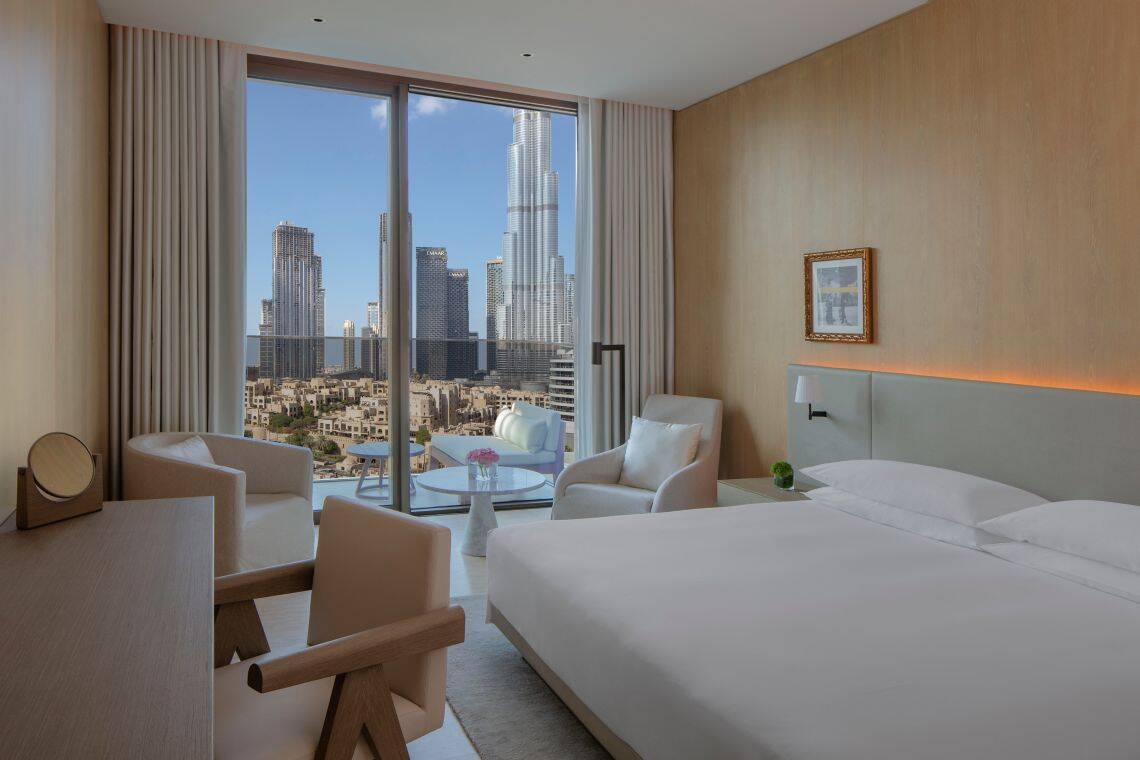 Deluxe King Room, Burj Khalifa View, Balcony