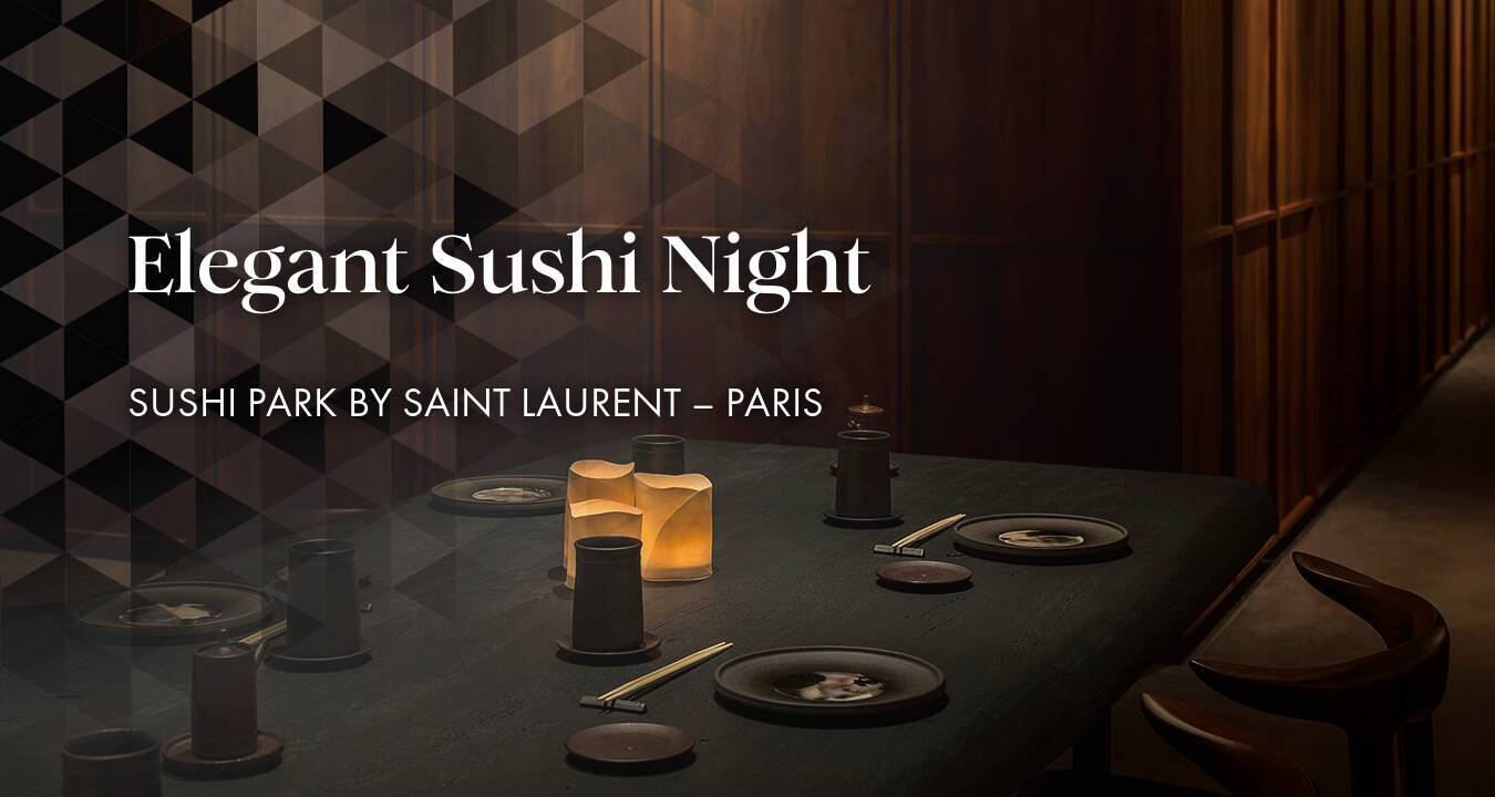 Elegant Sushi Night at Sushi Park by Saint Laurent