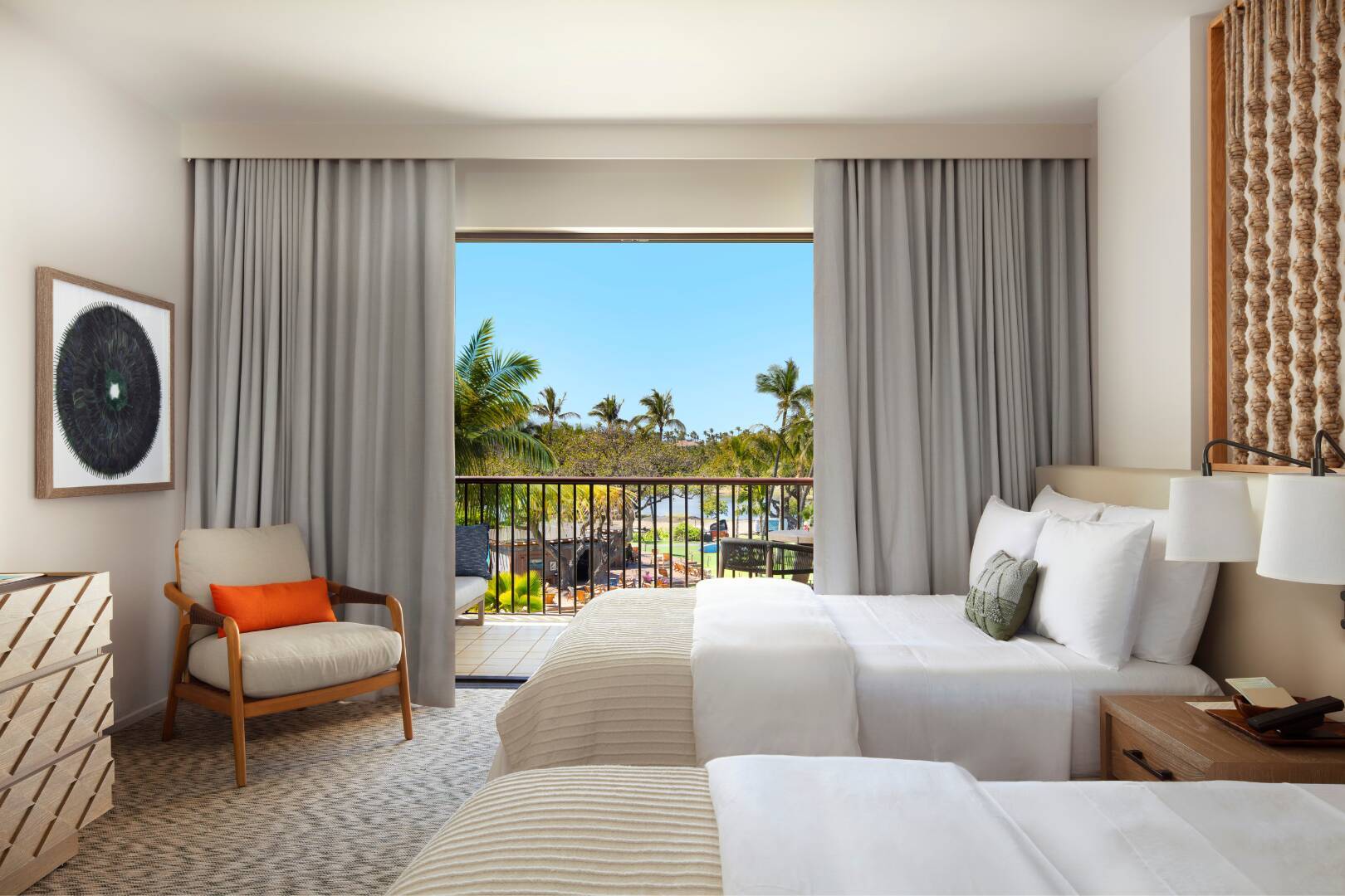 Ocean View Accessible Room Two Queen Beds