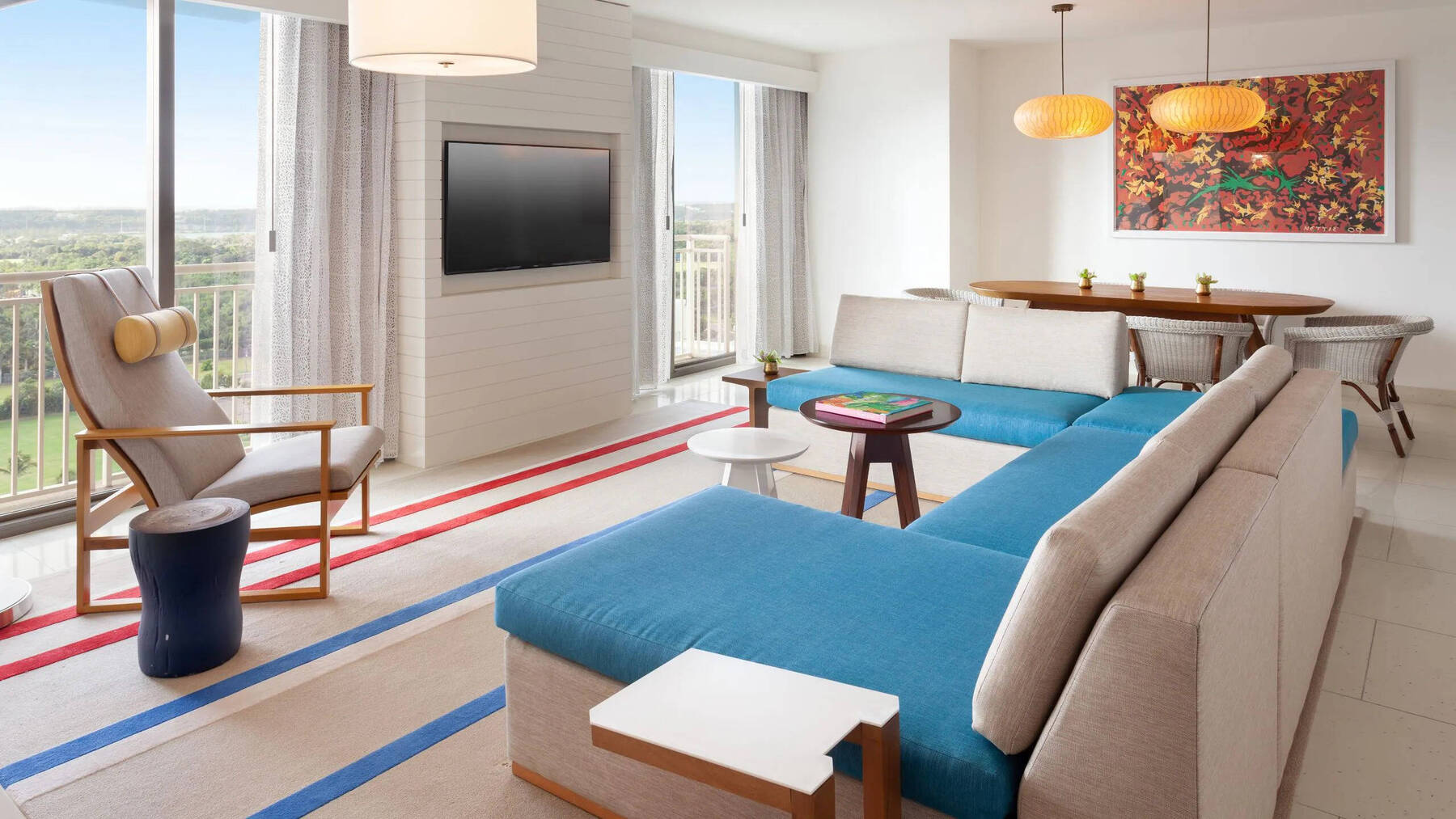 One-Bedroom Fountain View Residence Deluxe with Two Queen Beds (West Tower, Deluxe)