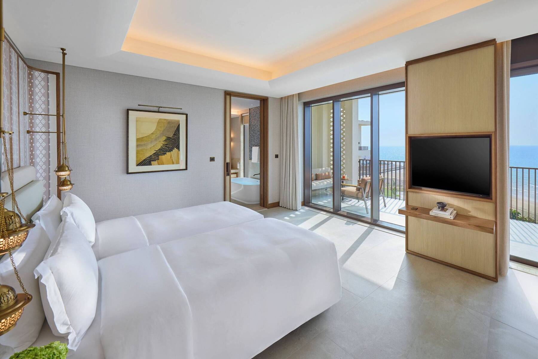 TWO BEDROOM ONE KING, TWO TWIN SEA VIEW SUITE