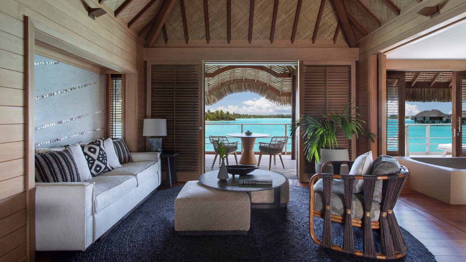 ONE BEDROOM PREMIER MOUNTAIN VIEW OVERWATER BUNGALOW SUITE