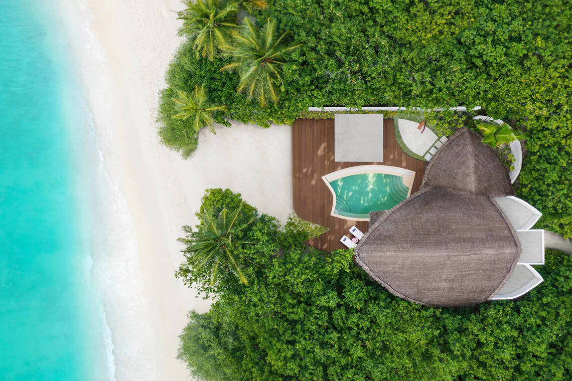 Overwater + Beach Pool Villa