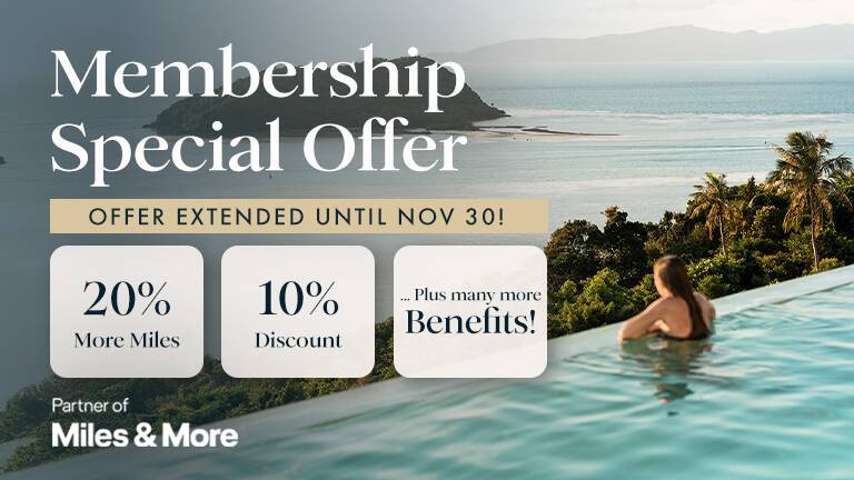 300,000 Miles & More Award Miles  + Elite Travel Benefits