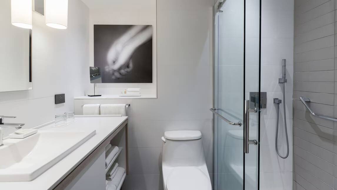 Guest room King City view Corner room Away from elevator Balcony