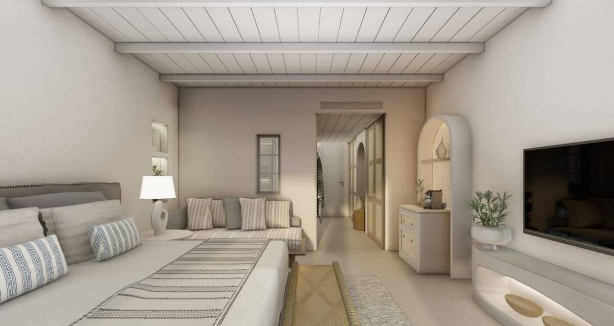 Aegean Beach Front Suite with Private Pool, Landmark View