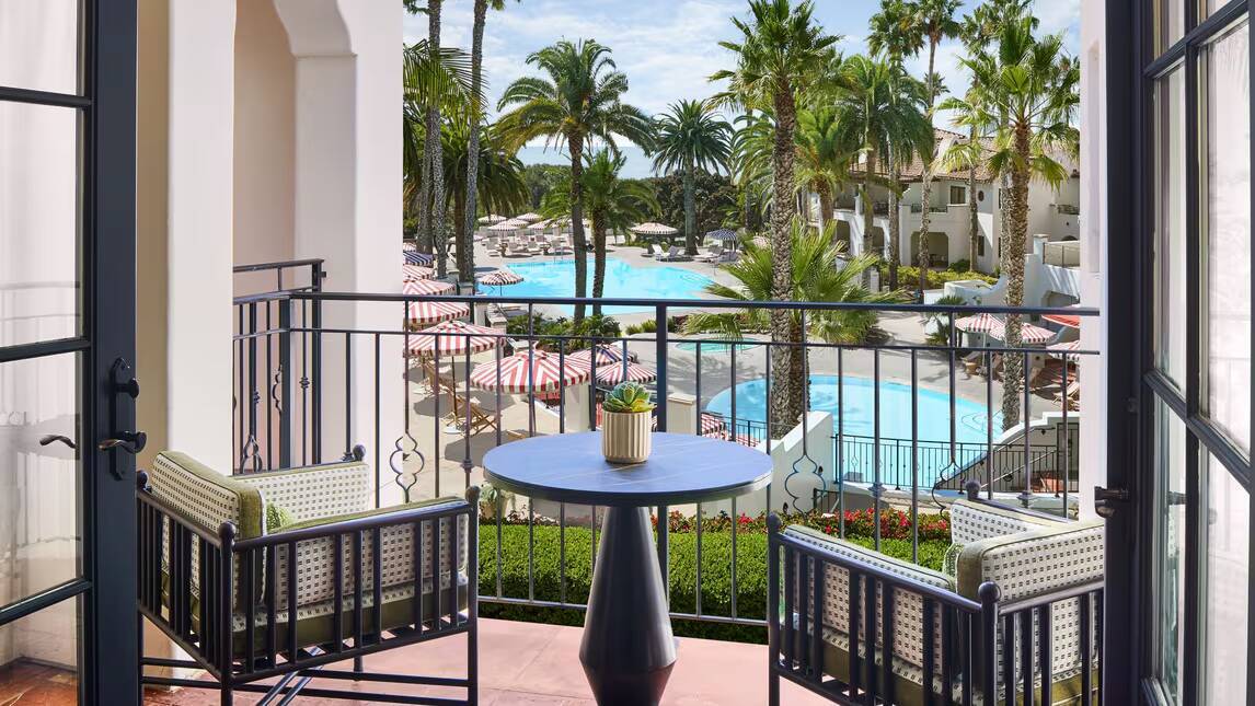 Pool View Guest Room Guest Room Two Queen Pool View Balcony