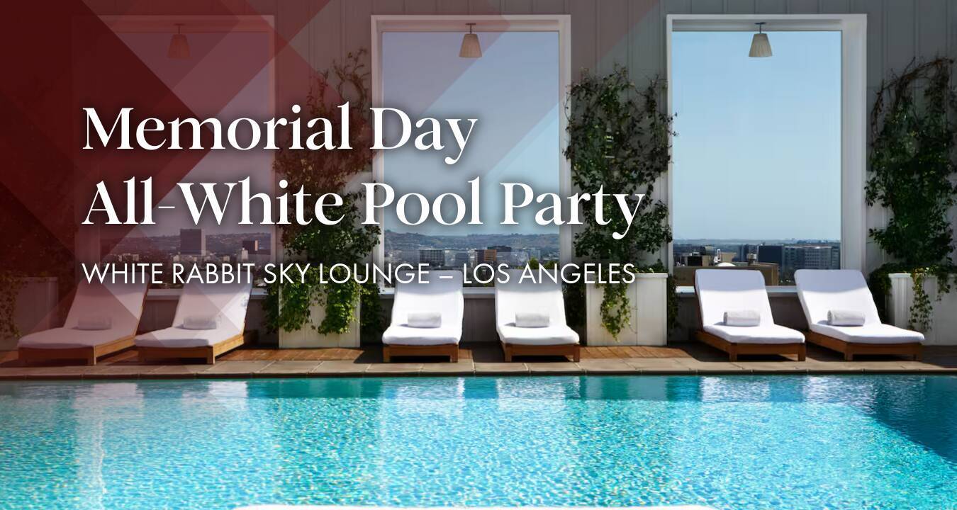 Memorial Day All White Pool Party at White Rabbit Sky Lounge