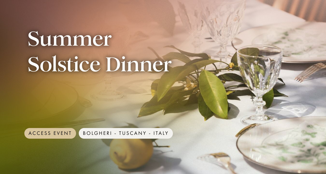 Summer Solstice Dinner in Tuscany