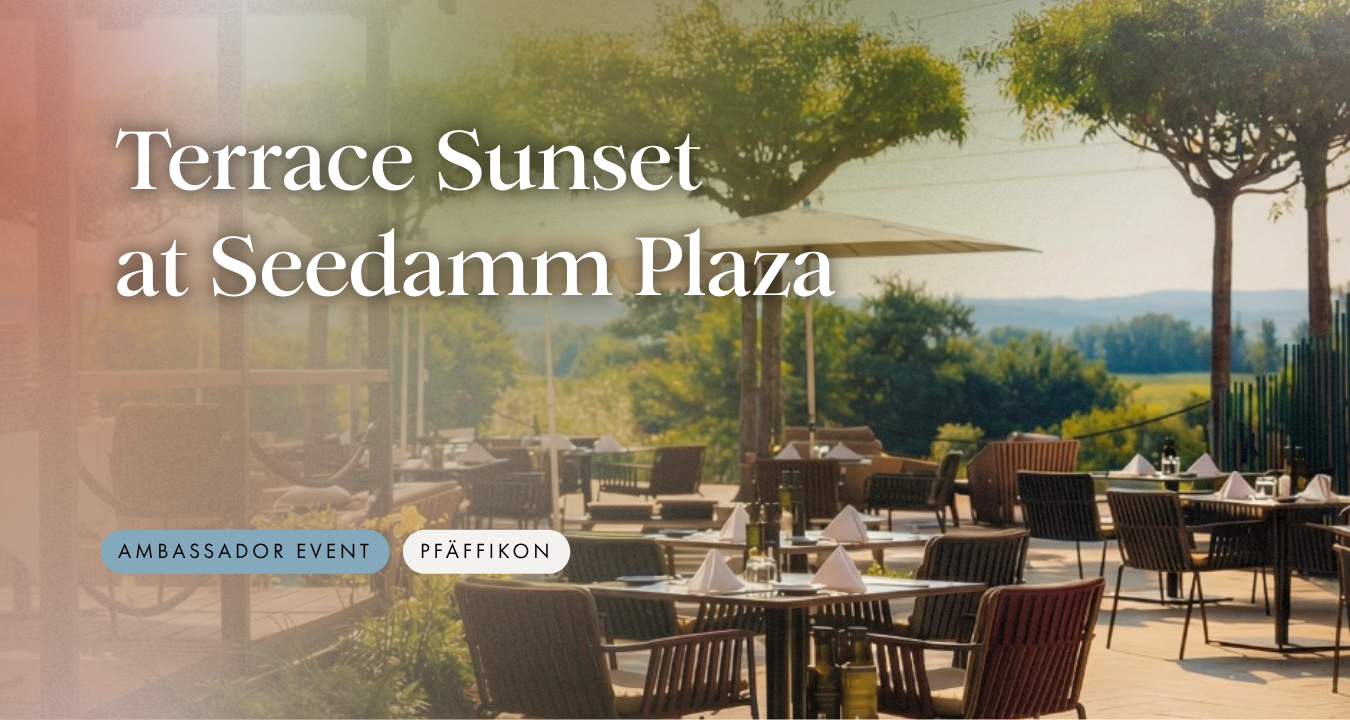 Terrace Sunset at Seedamm Plaza