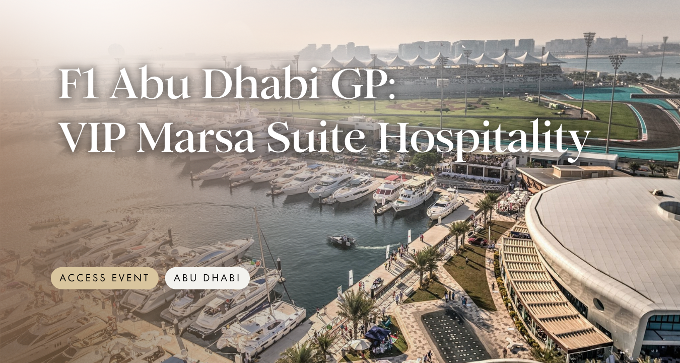 F1 Abu Dhabi GP: VIP Marsa Suite Hospitality