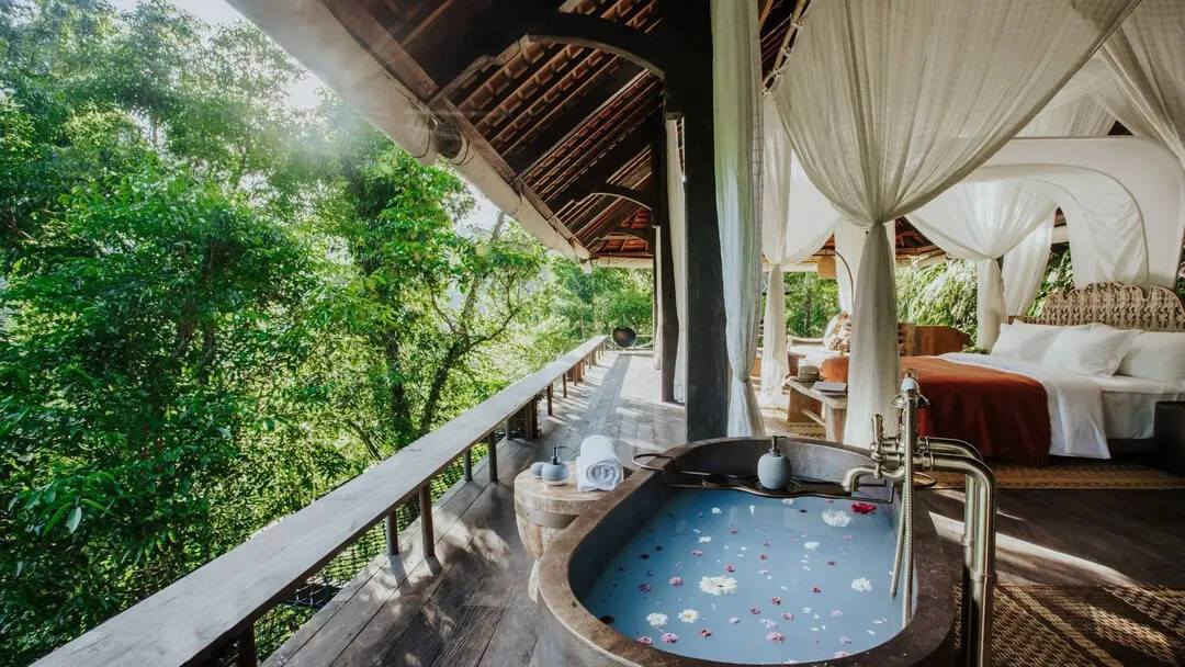 ABOVE THE WATERFALL POOL BALE