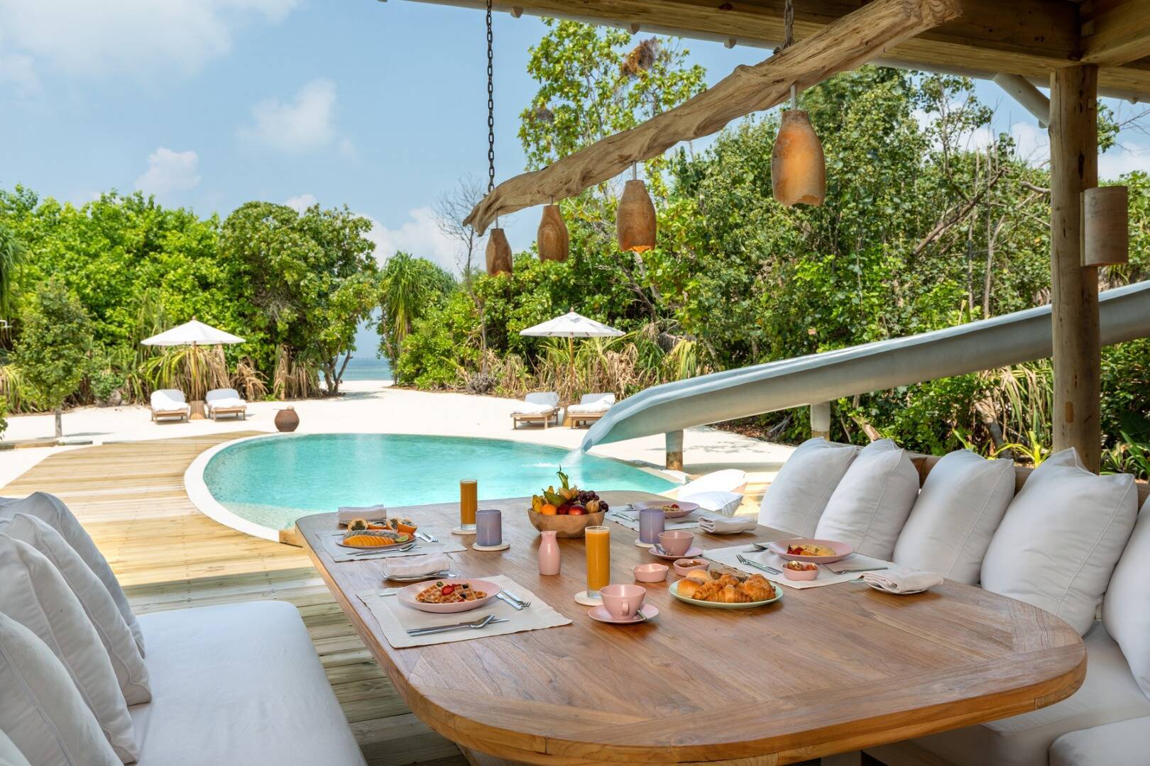 Two Bedroom Island Retreat with Slide