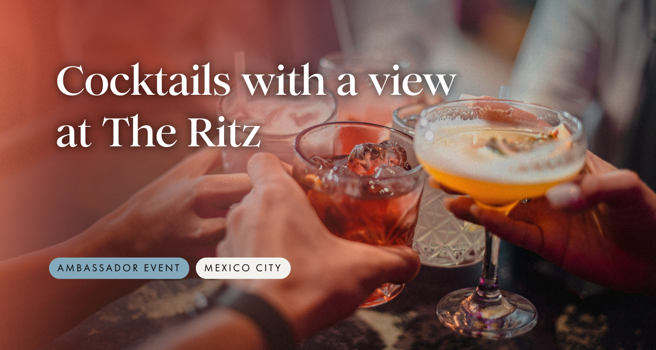 Cocktails with a view at The Ritz