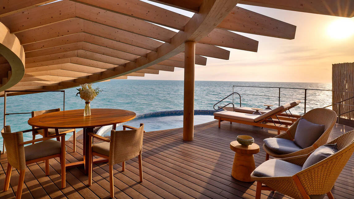Sunset Coral Villa Overwater View Private Pool