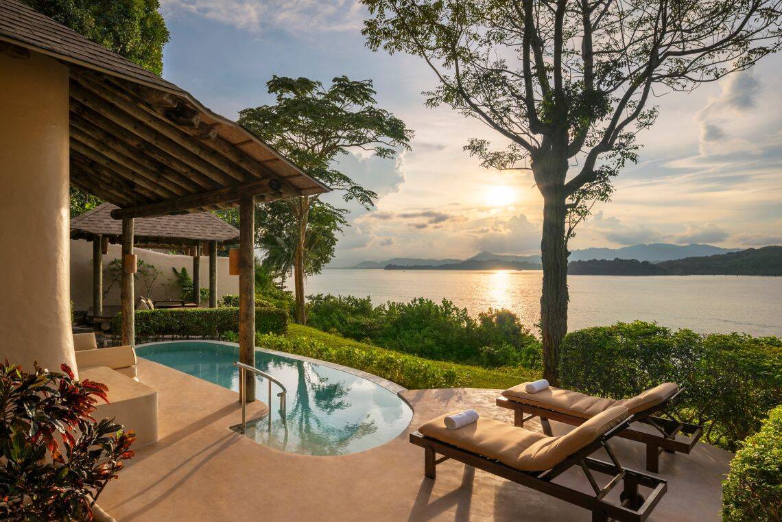 ONE BEDROOM VILLA, SOFA BED AND SEA VIEW WITH PRIVATE POOL